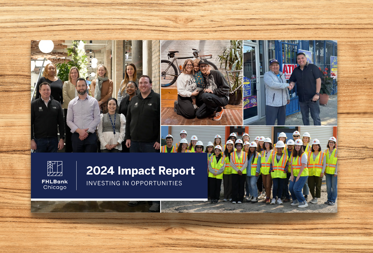 2024 Impact Report sitting on a desktop