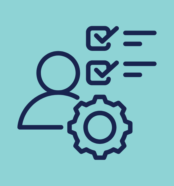 Role management outline icon