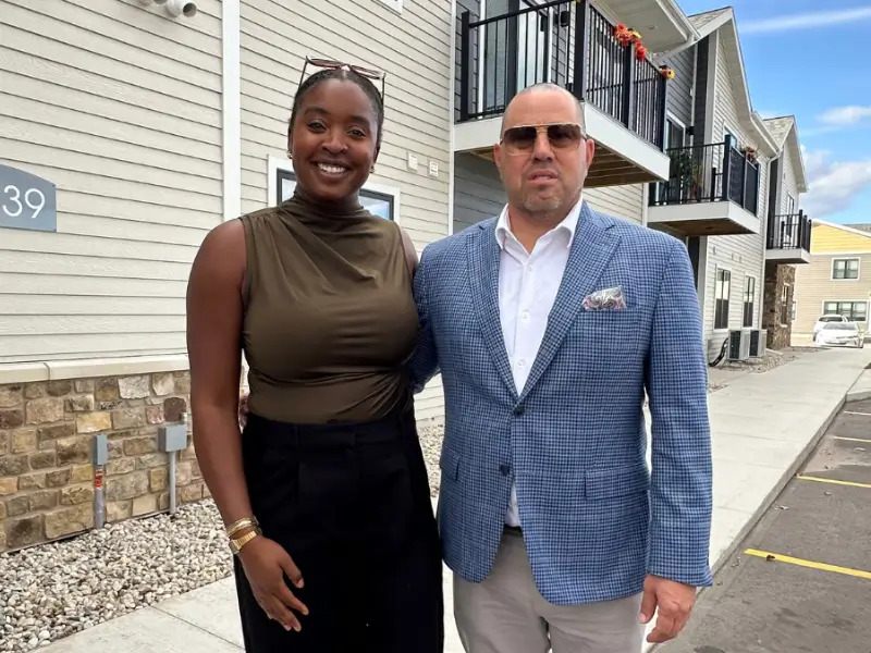 Developer Pete King at Red Willow Flats Grand Opening