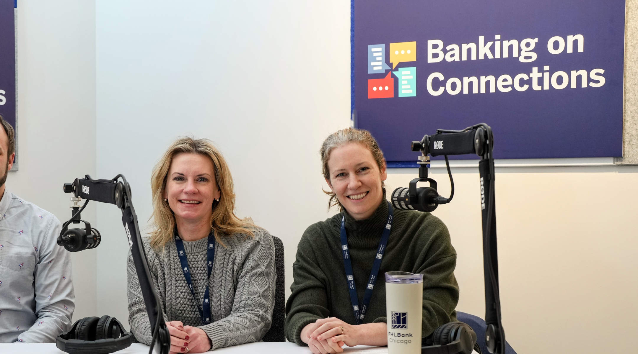 Angie Ashlaw, Senior Community Investment Operations Specialist, and Jamie Lutton, Manager, Community Outreach are in the studio