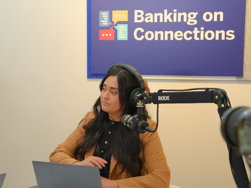 Chelsi Gallegos, Assistant Director, Organizational Development at FHLBank Chicago in studio small version